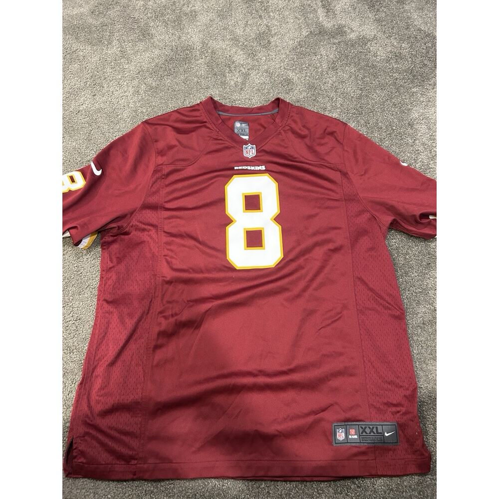 Nike On Field Jersey Mens 52‎ 2XL Red Washington Redskins #8 Kirk Cousins NFL